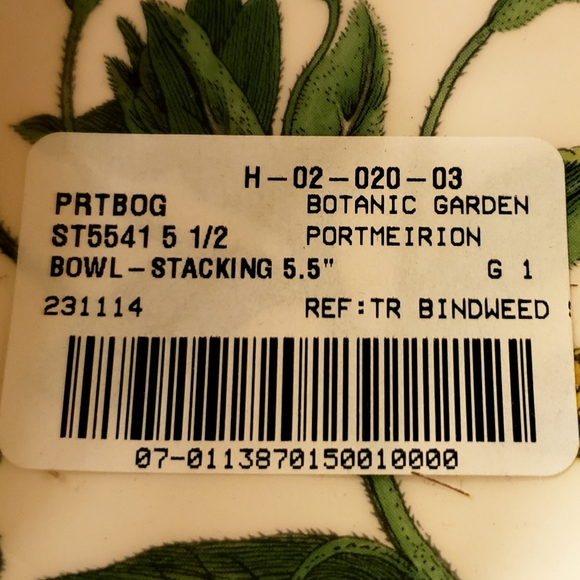 PORTMEIRION Botanical Garden - 5.5" Stacking Bowl NWT - Picture 3 of 8